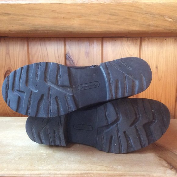 BareTraps Presume Black Leather Faux Fur Lace Up Inner Zip Winter Boots Size 10M - Picture 5 of 7